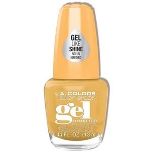NWT LA colors monarch yellow gel nail polish